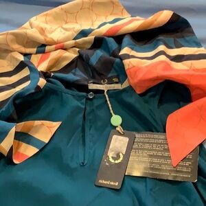 NWT RICHARD NICOLL Sz 4 US  Sz 8 UK  SILK Shirt Top with Scarf Attached Z47